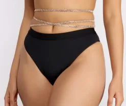 Windsor. Bring It On Wrap Around Rhinestone Belt