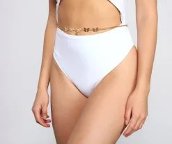 Windsor. Flutter On Butterfly Charm Belly Chain