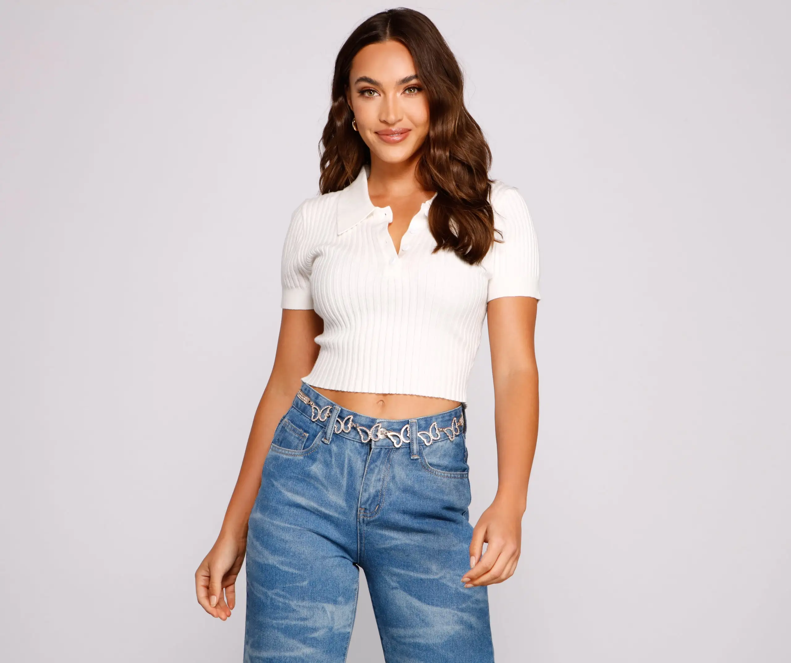 Windsor. Cute And Chic Rhinestone Butterfly Belt 5 Windsor. Cute And Chic Rhinestone Butterfly Belt - Image 3