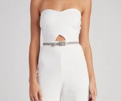 Windsor. All That Shines 4-Row Rhinestone Belt