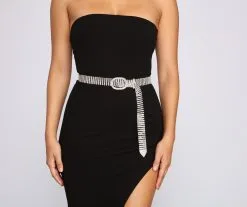 Windsor. Encircled In Glam Rhinestone Belt