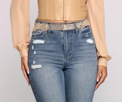 Windsor. Feelin' Extra Rhinestone Double Buckle Belt -Formal Dresses Online Shop 07301 0363 6 86dfabf4 fdb6 49e9 a63f 365104bf2f1a