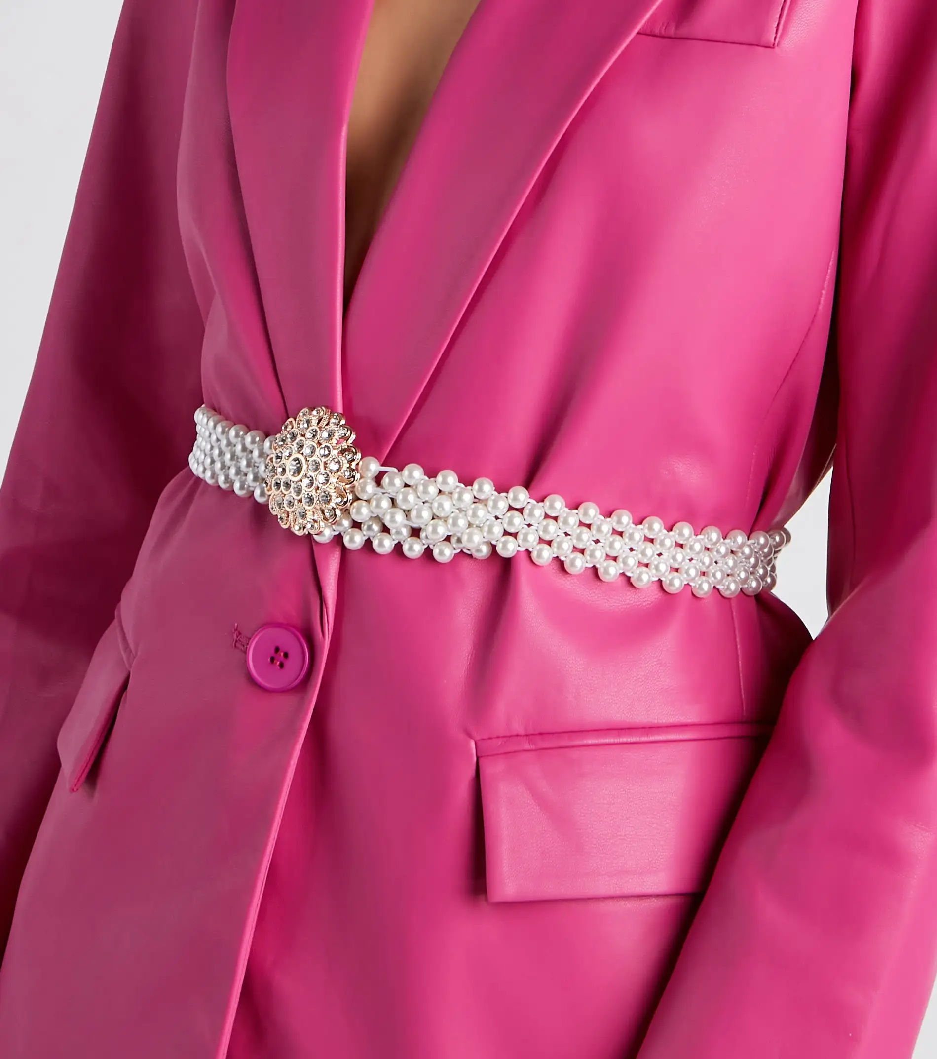 Windsor. Trendy Elegance Rhinestone Pearl Belt 4 Windsor. Trendy Elegance Rhinestone Pearl Belt - Image 2