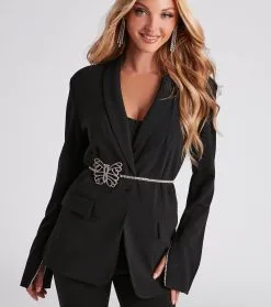 Windsor. Enchanting Glamour Rhinestone Butterfly Belt