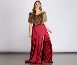 Windsor. An Exquisite Moment Faux Fur Shawl -Formal Dresses Online Shop 07305 0070 5