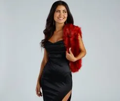 Windsor. Regal Glamour Faux Fur Wrap