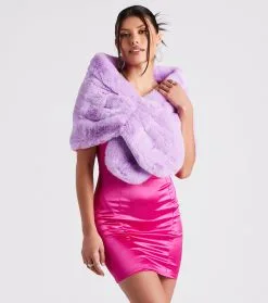 Windsor. So Luxe Faux Fur Wrap -Formal Dresses Online Shop 07305 0437 1 1