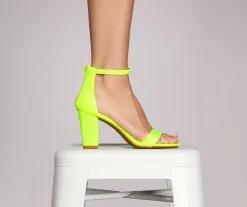 Windsor. Bring The Party Neon Heels -Formal Dresses Online Shop 07401 0276 1