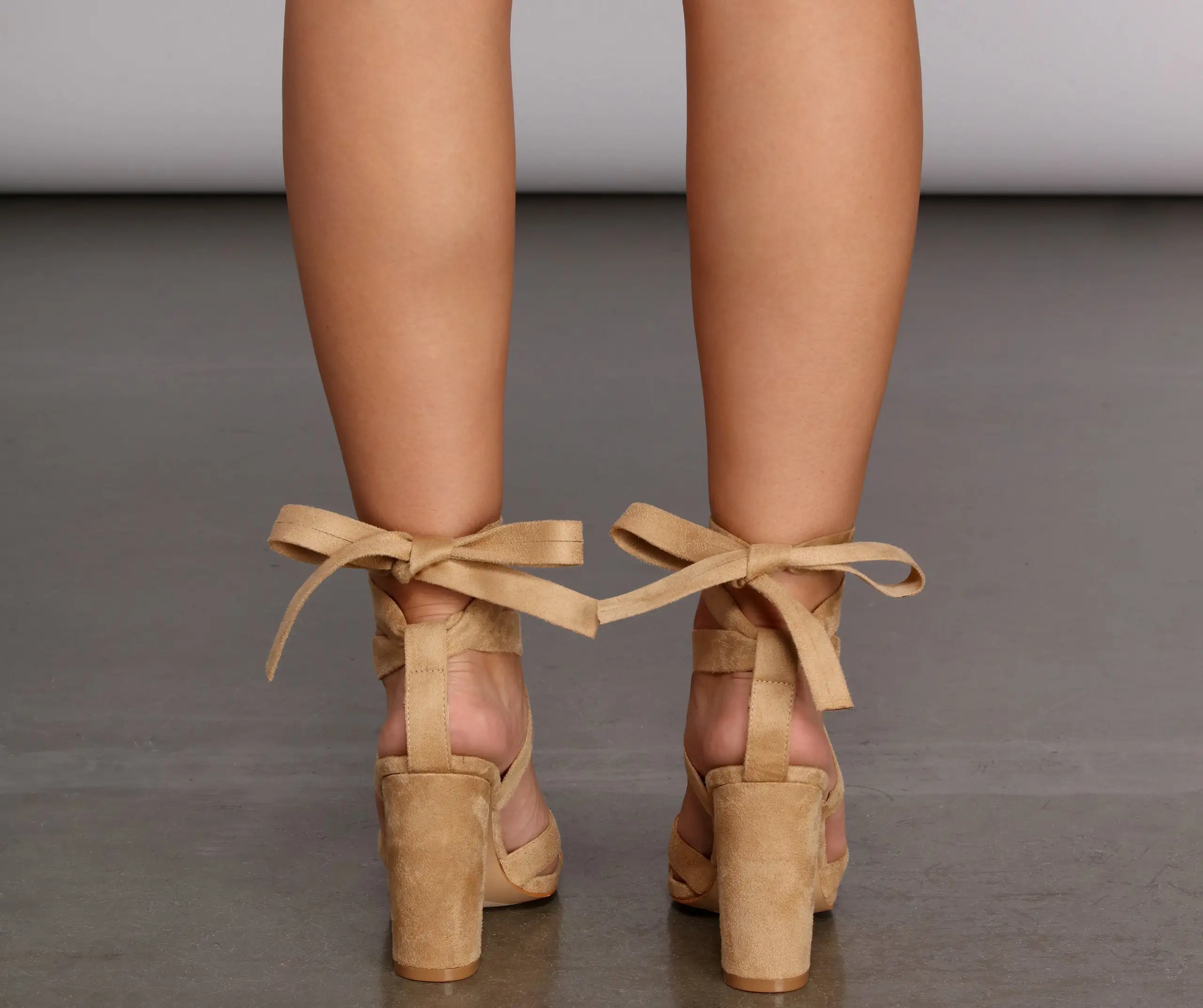 Windsor. Lace Up Block Heels 4 Windsor. Lace Up Block Heels - Image 2