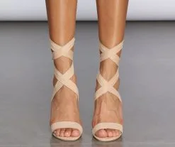 Windsor. High Rise Lace-Up Heels -Formal Dresses Online Shop 07401 0300 2 aba995d1 c7b5 43d3 b40a 1832c2e43859