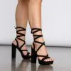 Windsor. Laced Up Darling Platform Heels 2 Windsor. Laced Up Darling Platform Heels -Formal Dresses Online Shop 07401 0417 1