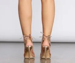 Windsor. Rhinestone Peep Toe Stiletto Heels -Formal Dresses Online Shop 07401 0902 4 1