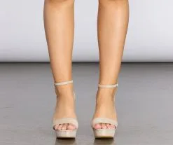 Windsor. Oh My When U Walk By Glitter Platform Heels -Formal Dresses Online Shop 07401 1022 2