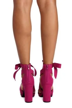 Windsor. Wrapped In Classy Faux Suede Heels -Formal Dresses Online Shop 07401 1747 3