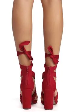 Windsor. Wrapped In Classy Faux Suede Heels -Formal Dresses Online Shop 07401 1930 3