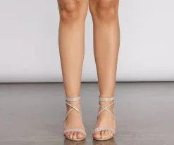 Windsor. Glow On Glitter Block Heels -Formal Dresses Online Shop 07401 2274 2