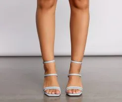 Windsor. Chic Moment Faux Leather Stiletto Heels -Formal Dresses Online Shop 07401 2424 4