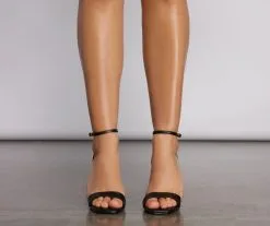 Windsor. Basic Faux Leather Block Heels -Formal Dresses Online Shop 07401 2475 4