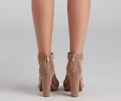 Windsor. Lead The Way Glitter Block Heels -Formal Dresses Online Shop 07401 2610 4