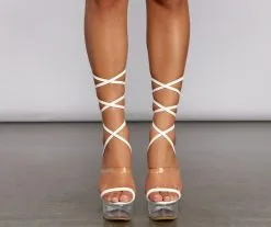 Windsor. Scene Stealer Lace-Up Stiletto Heels -Formal Dresses Online Shop 07401 2679 3 6e3538e6 2c1f 42c2 84a9 06f5dabf245c