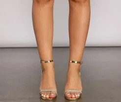 Windsor. Sparkle Gal Rhinestone Lucite Block Heels -Formal Dresses Online Shop 07401 2845 3