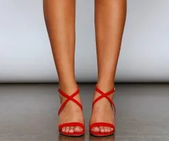 Windsor. Work It Out Crisscross Strap Block Heels -Formal Dresses Online Shop 07401 3077 2 43c61db1 ff33 4a8d 8ea9 e48e5078ab12