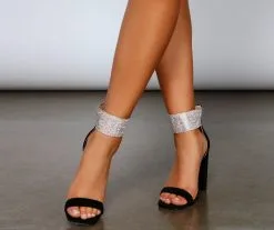 Windsor. Dazzle Queen Rhinestone Block Heels