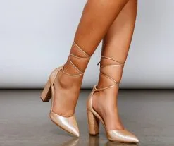 Windsor. Glam Diva Glitter Lace-Up Block Heels -Formal Dresses Online Shop 07401 3217 3 a1d59837 51f6 46f2 b5d9 1f452d395b10