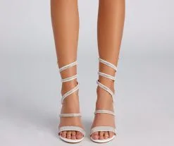 Windsor. The Glam Life Rhinestone Block Heels 19 Windsor. The Glam Life Rhinestone Block Heels -Formal Dresses Online Shop 07401 3237 2