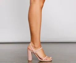 Windsor. Sleek And Trendy Strappy Block Heels -Formal Dresses Online Shop 07401 3377 4