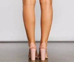 Windsor. Sleek And Trendy Strappy Block Heels -Formal Dresses Online Shop 07401 3377 5