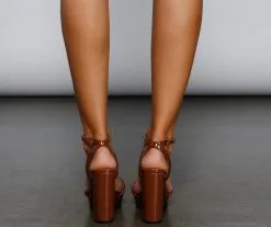 Windsor. Chic Strut Faux Leather Block Heels -Formal Dresses Online Shop 07401 3403 5 32f5d4fc 9b73 48f1 9931 4f562e400061