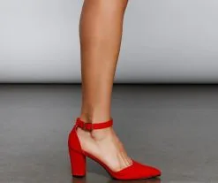 Windsor. Classically Chic Faux Suede Pumps -Formal Dresses Online Shop 07401 3446 5