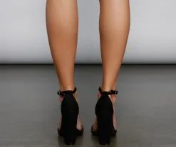 Windsor. Essential Faux Suede Block Heels -Formal Dresses Online Shop 07401 3497 5 1