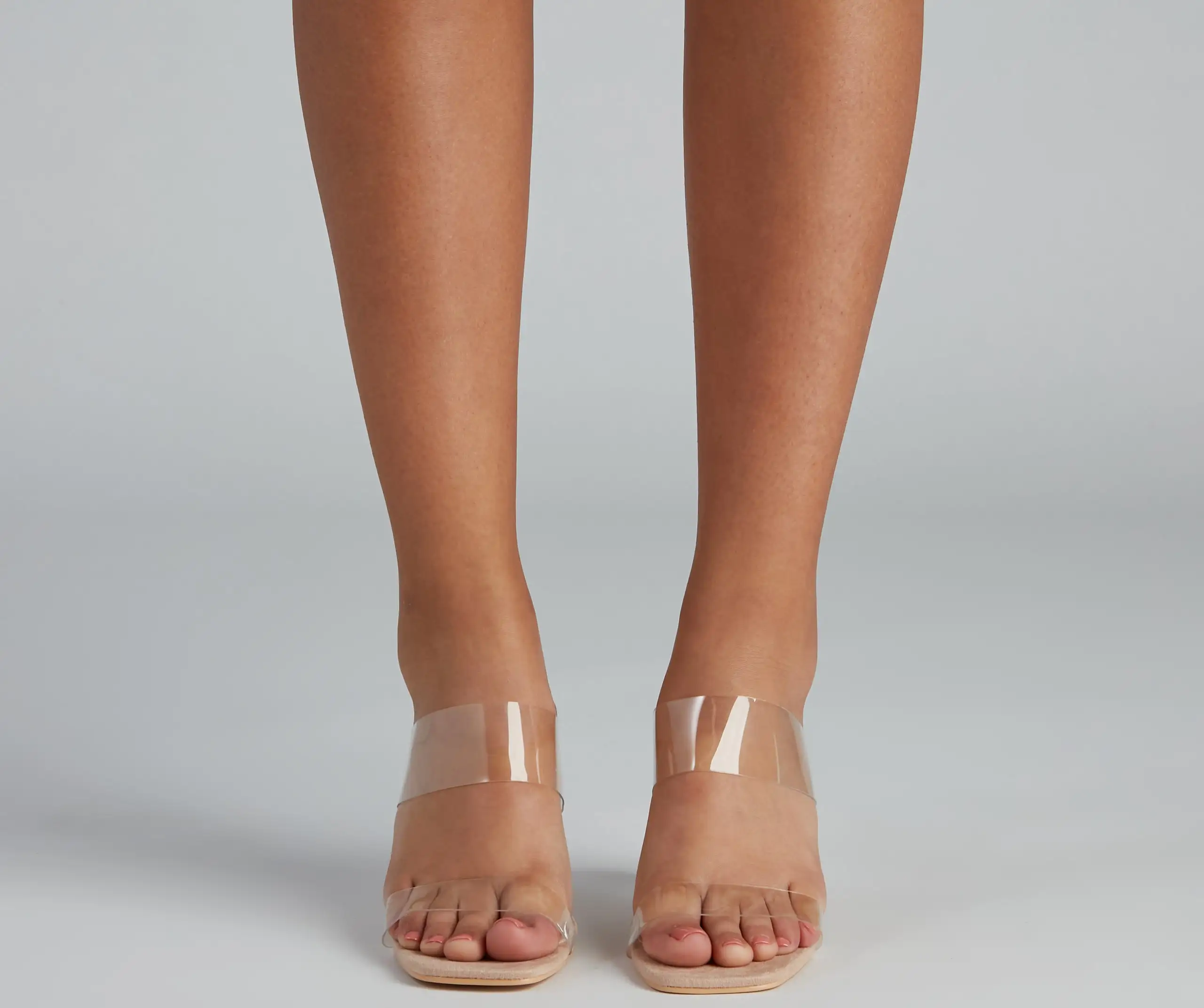 Windsor. Clear Intentions Lucite Block Heel Mules 4 Windsor. Clear Intentions Lucite Block Heel Mules - Image 2