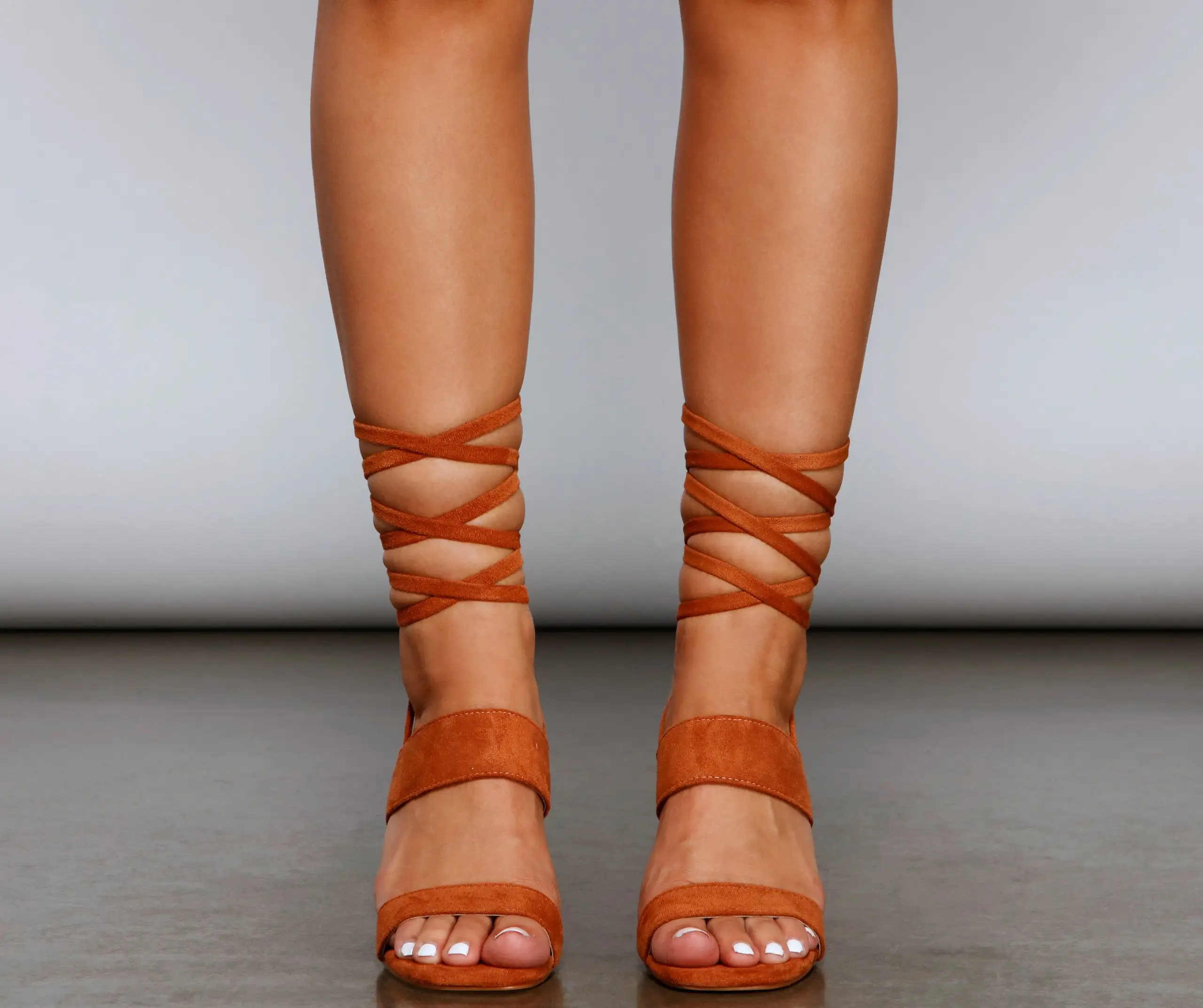 Windsor. Everyday Chic Faux Suede Lace Up Heels 14 Windsor. Everyday Chic Faux Suede Lace Up Heels - Image 12