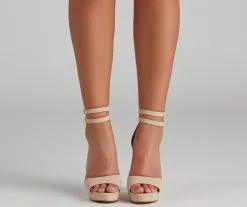 Windsor. Lady's Night Nubuck Buckle Stiletto Heels -Formal Dresses Online Shop 07401 3640 2