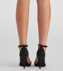 Windsor. Twinkle Toes Satin Stiletto Heels -Formal Dresses Online Shop 07401 3692 4