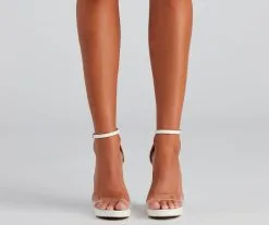 Windsor. Major Trendsetter Faux Leather Platform Heels -Formal Dresses Online Shop 07401 3814 2