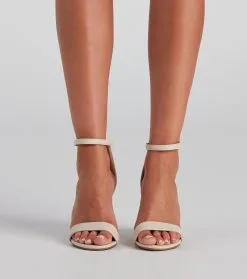 Windsor. So Basic Faux Leather Block Heels