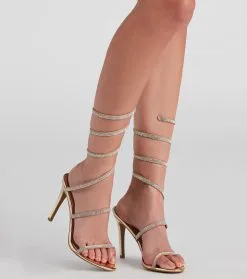 Windsor. Glow Getter Rhinestone Stiletto Heels