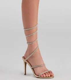 Windsor. Glow Getter Rhinestone Stiletto Heels -Formal Dresses Online Shop 07401 3969 3