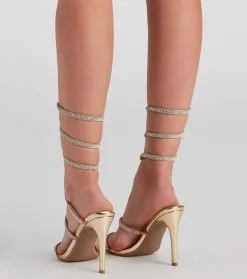 Windsor. Glow Getter Rhinestone Stiletto Heels -Formal Dresses Online Shop 07401 3969 4