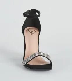 Windsor. Sparkling Beauty Rhinestone Block Heels -Formal Dresses Online Shop 07401 4002 3