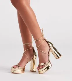 Windsor. Star Of The Show Platform Block Heels