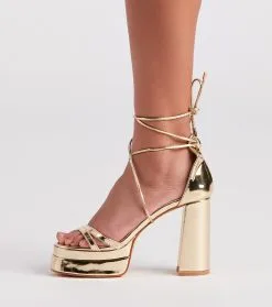 Windsor. Star Of The Show Platform Block Heels -Formal Dresses Online Shop 07401 4220 3