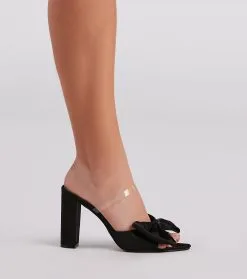 Windsor. Posh Beauty Bow Block Heel Mules 16 Windsor. Posh Beauty Bow Block Heel Mules -Formal Dresses Online Shop 07401 4263 3 103d6045 a948 47d1 8964 37bf73f42886