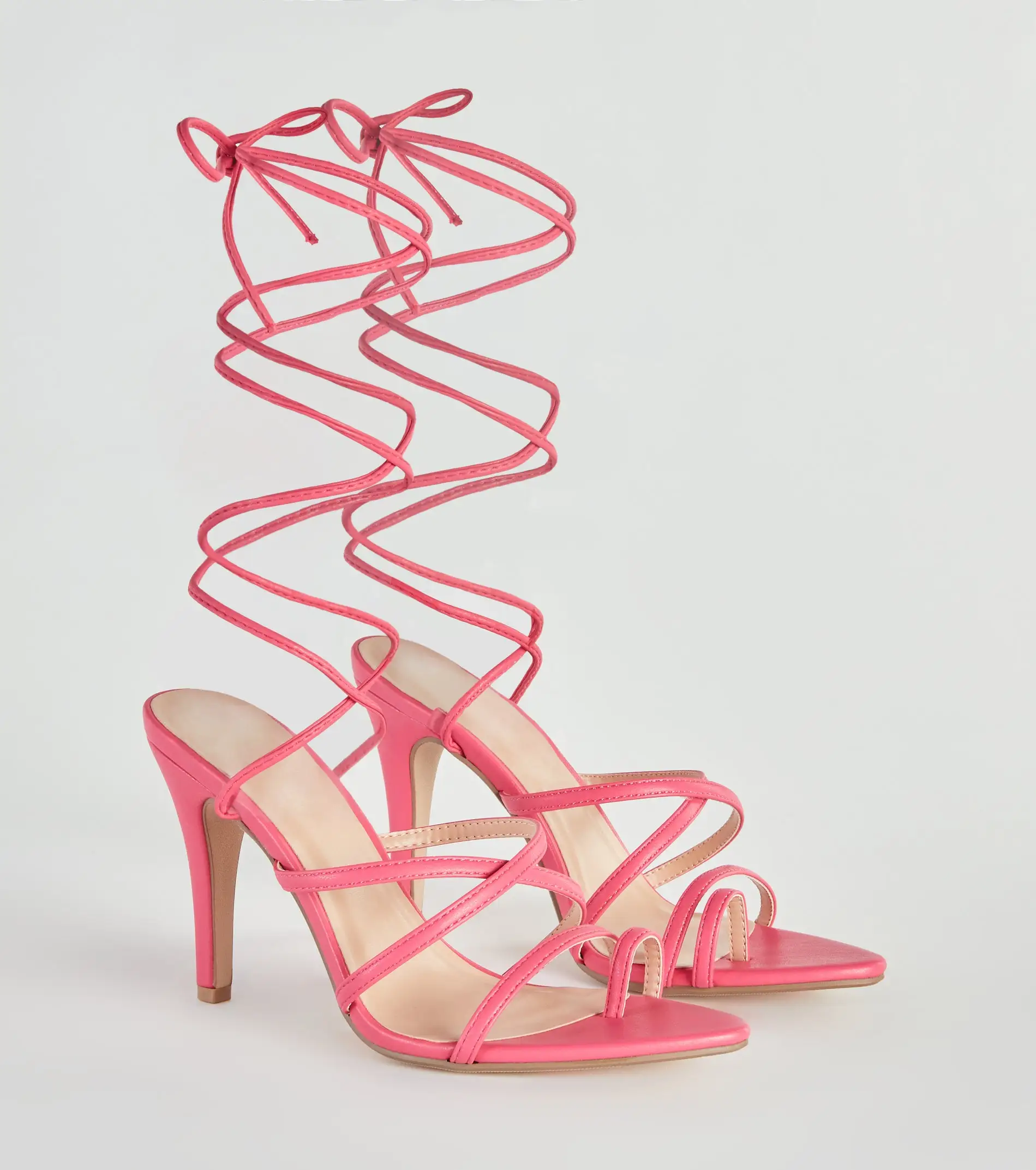 Windsor. Strapped Stunner Lace-Up Stiletto Heels 3 Windsor. Strapped Stunner Lace-Up Stiletto Heels