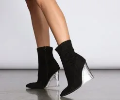 Windsor. Clearly The Right Choice Wedge Booties -Formal Dresses Online Shop 07403 0202 1