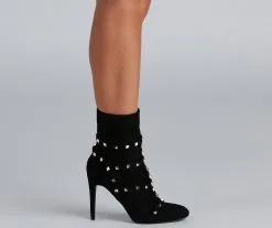 Windsor. Hey Stud Caged Stiletto Booties -Formal Dresses Online Shop 07403 1490 3
